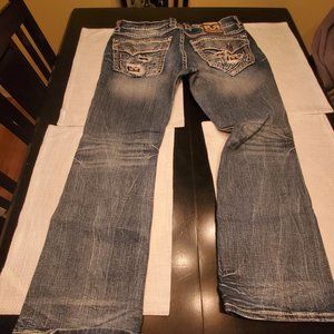 Mens Rock Revival Jeans worn once